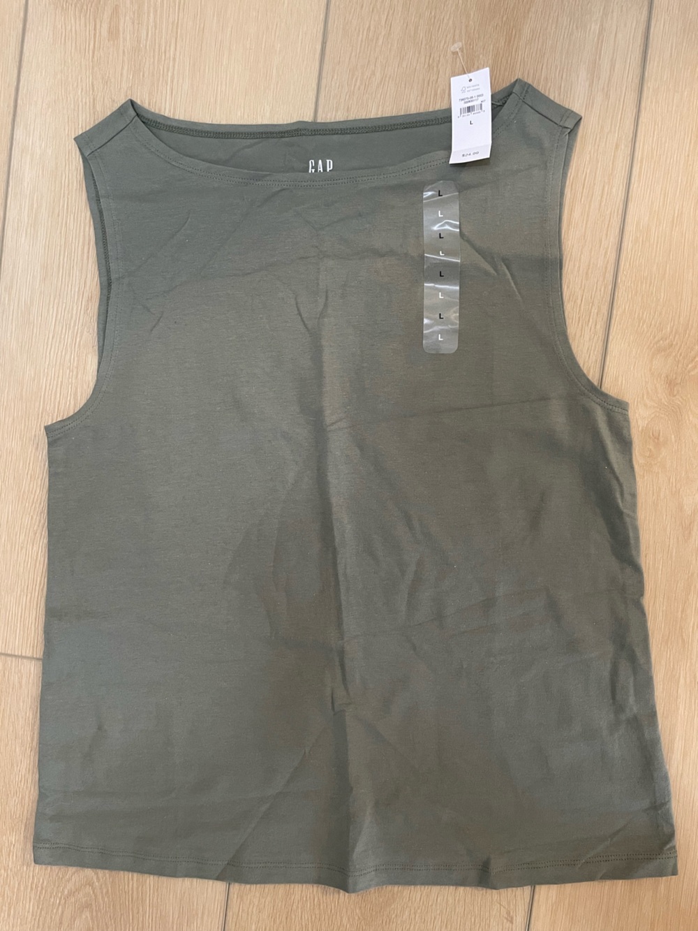 Cotton Gap Olive Scoop Neck Tank